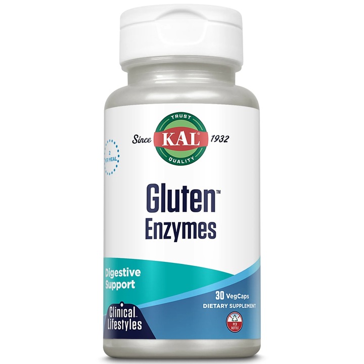 Supliment alimentar Gluten Enzymes, , Solaray,Secom 30 capsule vegetale
