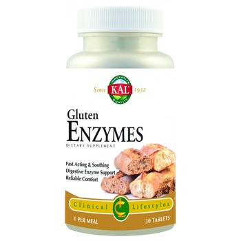 Supliment alimentar Gluten Enzymes, Secom 30 capsule vegetale Supliment alimentar Gluten Enzymes, Secom 30 capsule vegetale