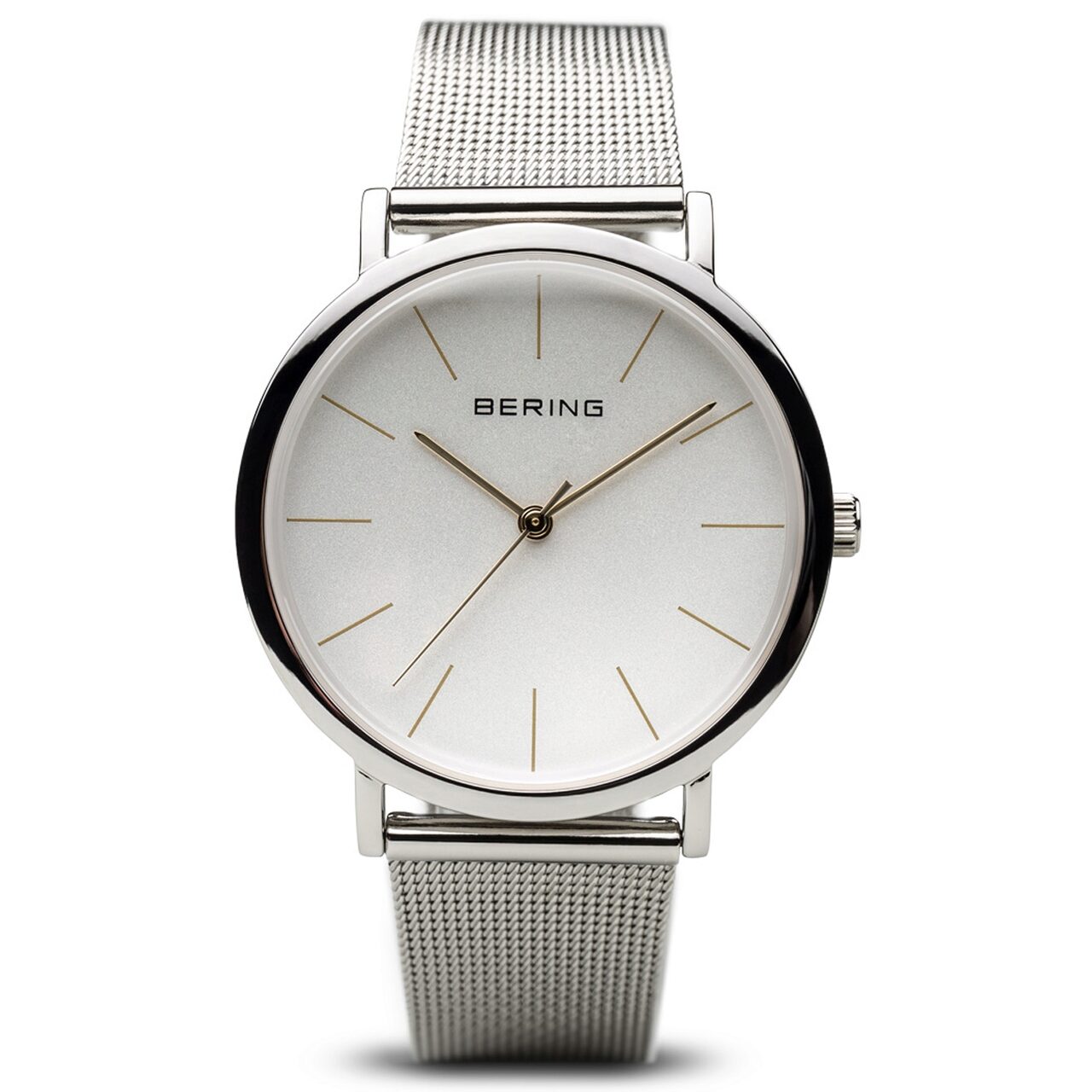 Ceas de dama Bering 13436-001 Classic, 36mm, 3ATM, Argintiu