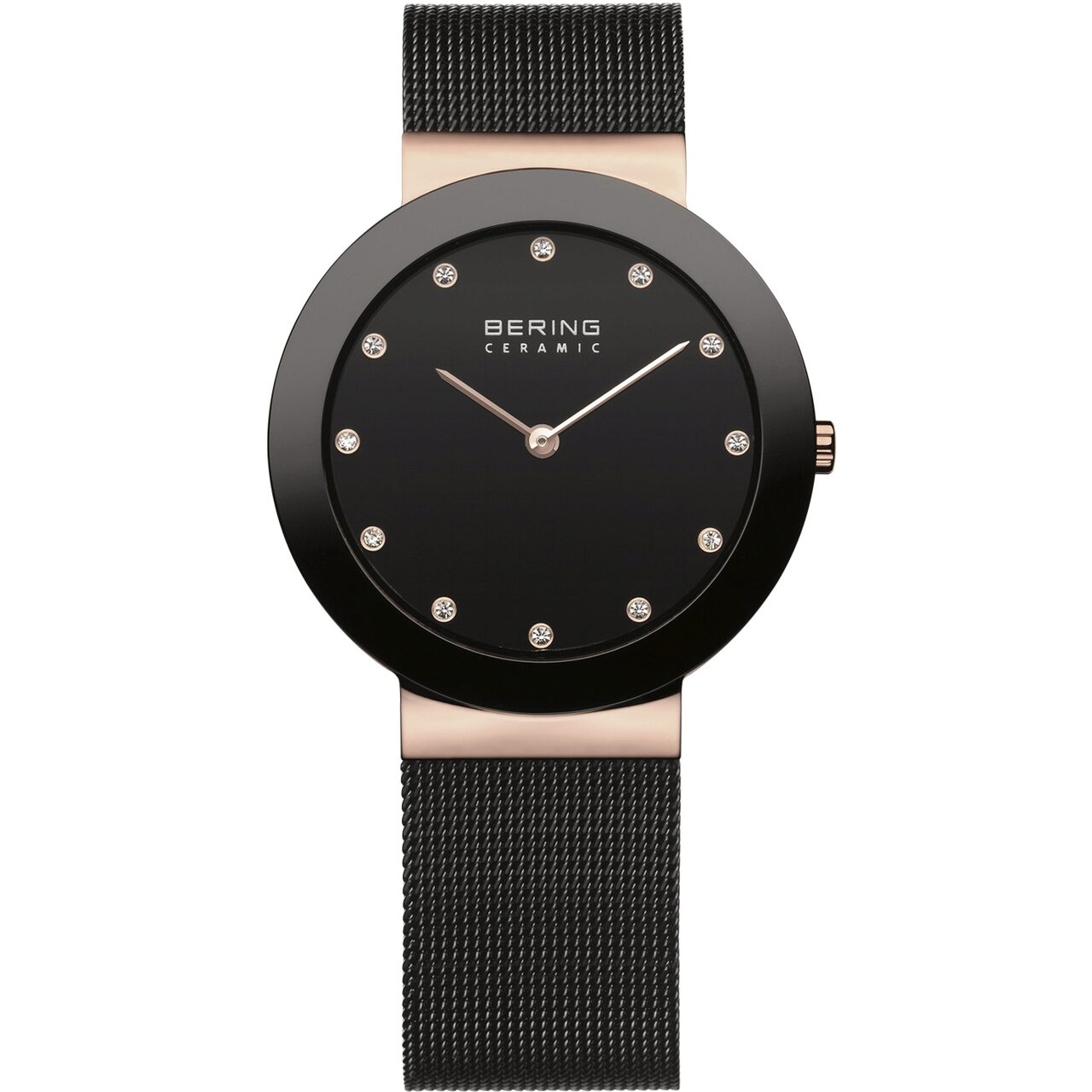 Ceas de dama Bering 11435-166, 34mm, 5ATM, Negru