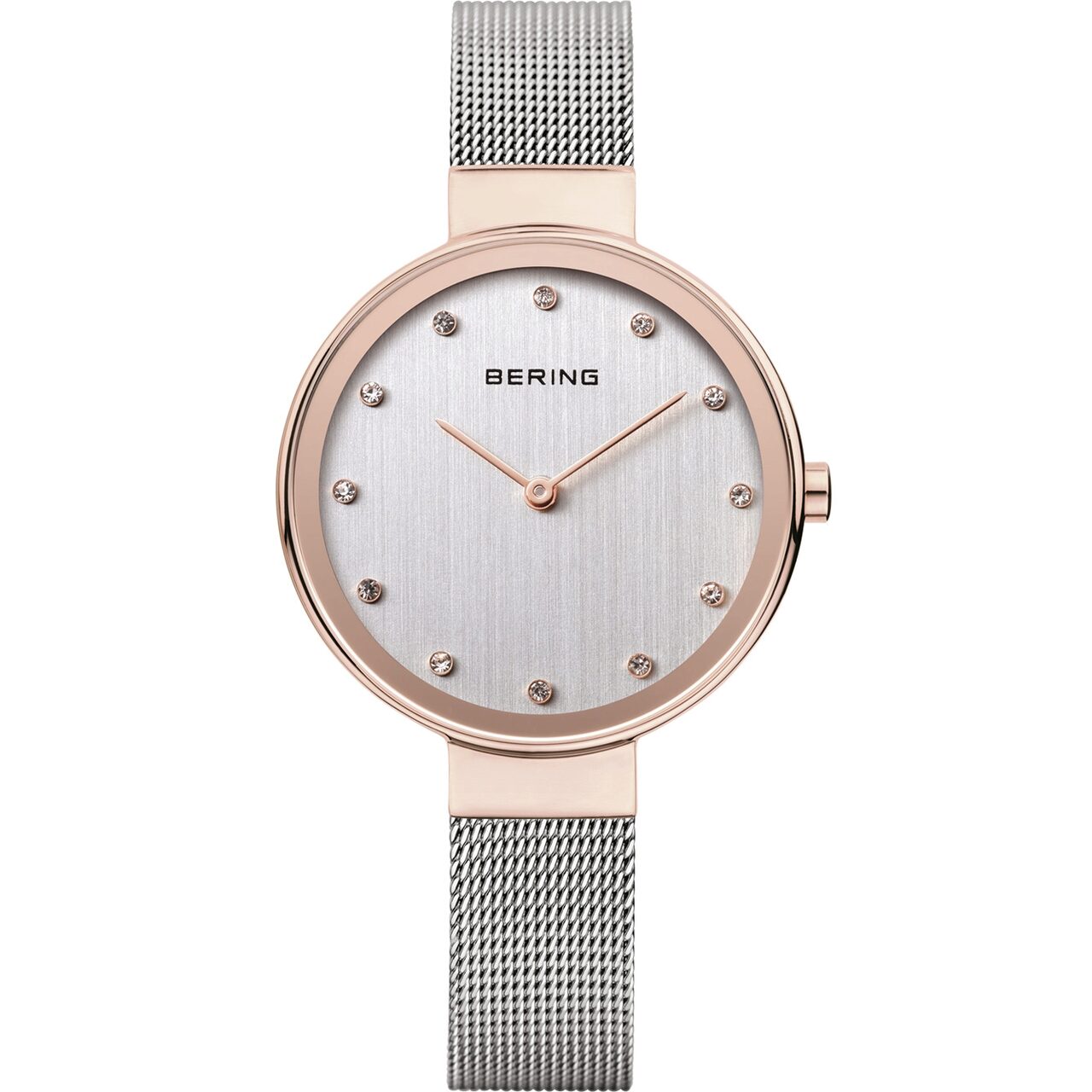 Ceas de dama Bering 12034-064, 34mm, 3ATM, Auriu
