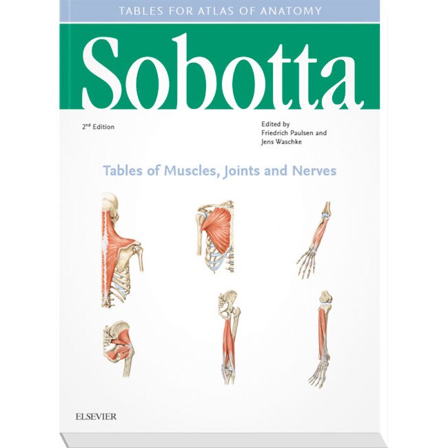 Sobotta Tables of Muscles, Joints and Nerves, English/Latin de Friedrich Paulsen