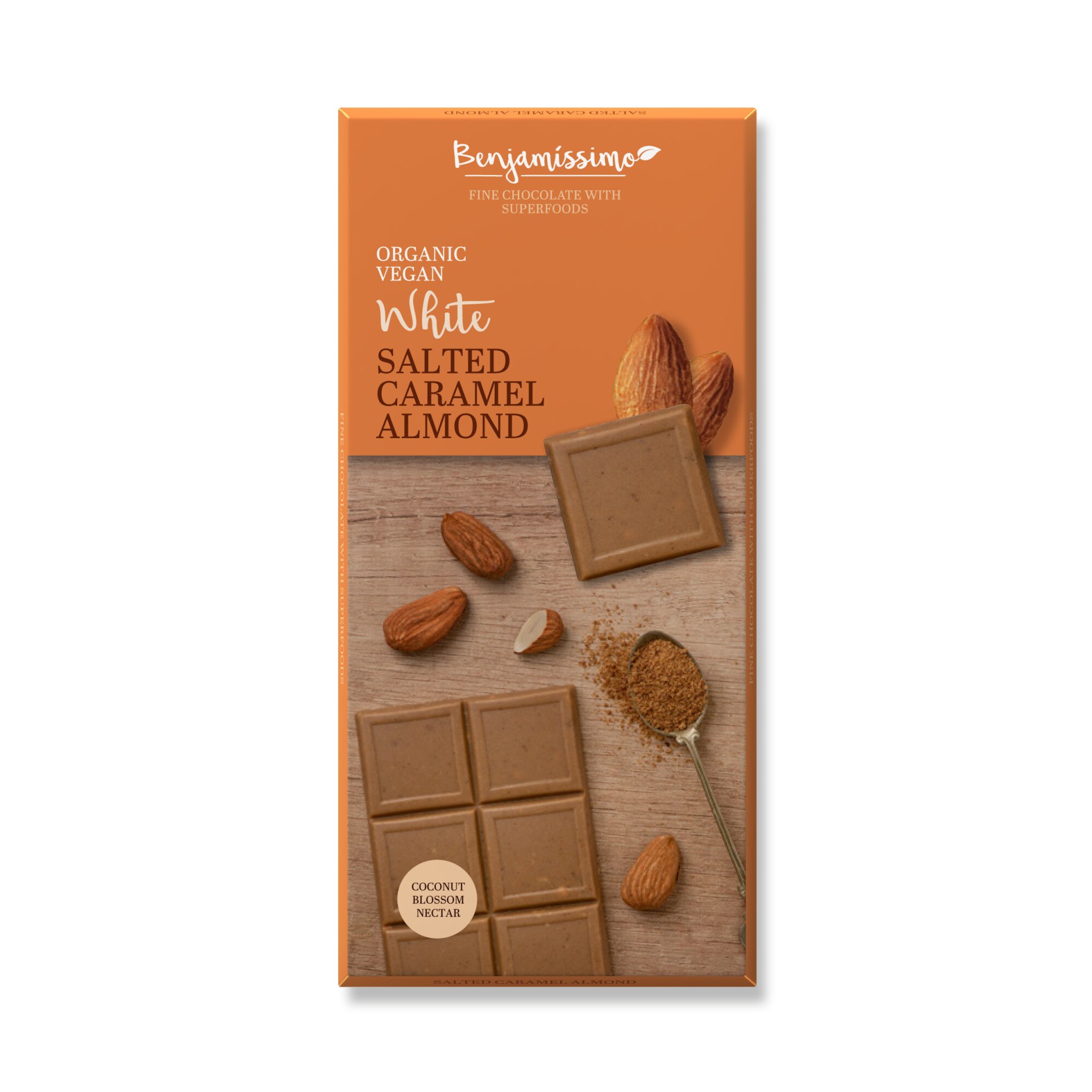 Био шоколад, Benjamíssimo, Солен Карамел и Бадеми, 70g - eMAG.bg