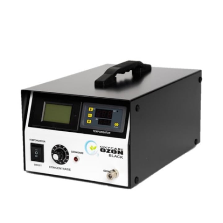 Generator Ozon profesional OxyCare Black 5 cu temporizator electronic, culoare negru, 5g/h