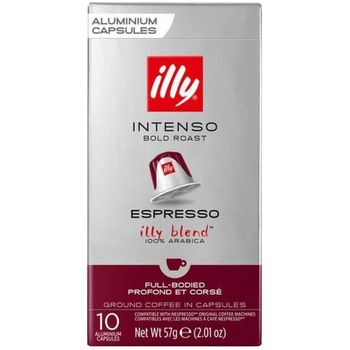 Cafea capsule Illy Espresso Intenso, compatibile Nespresso, 10 capsule, 57 gr. Cafea capsule Illy Espresso Intenso, compatibile Nespresso, 10 capsule, 57 gr.