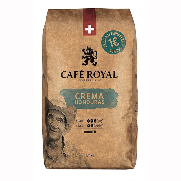 Cafea boabe Café Royal Honduras Crema, 1 Kg.