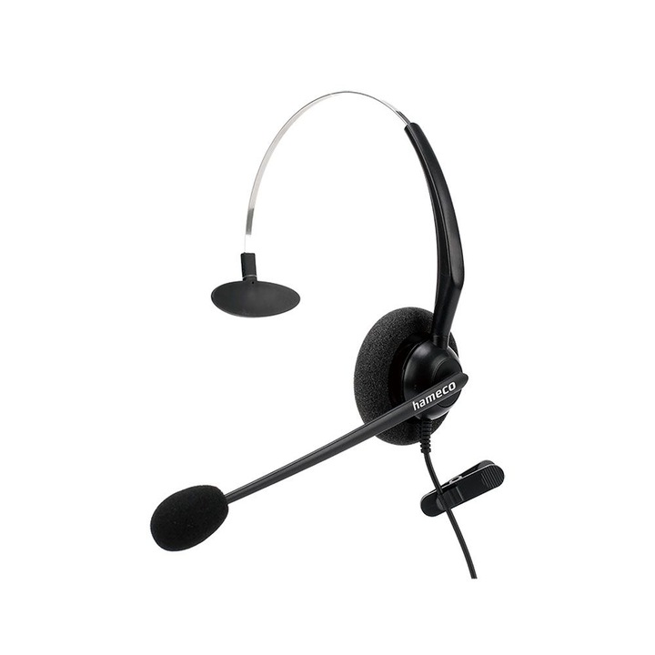 Hameco HS-2000M-USB Headset Black, 202596, Mikrofon/Fülhallgató
