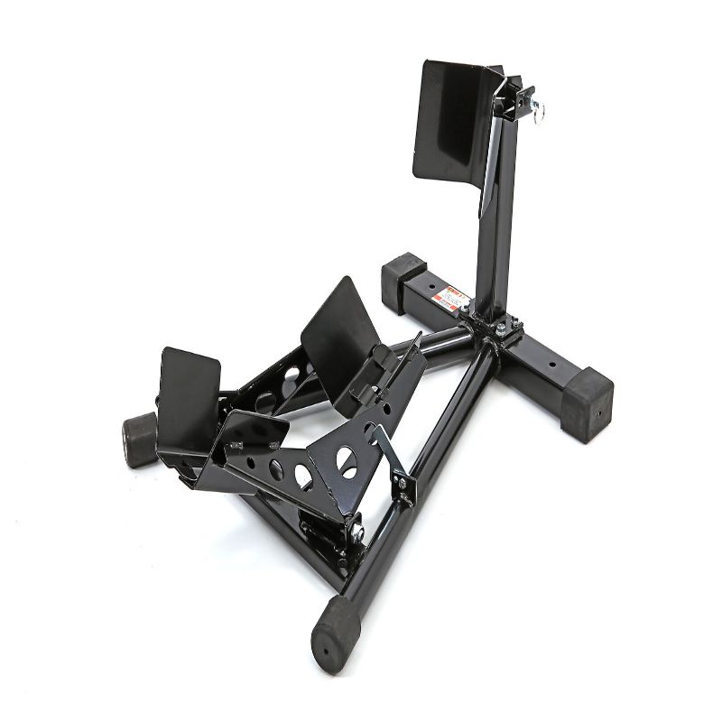 Suport stand roata fata pentru motociclete, HBM, model 1, negru