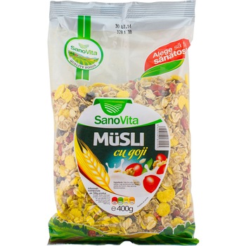 Musli cu goji 400g Sano Vita Musli cu goji 400g Sano Vita