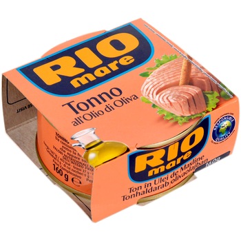 Ton Rio Mare, in ulei de masline, 160g Ton Rio Mare, in ulei de masline, 160g