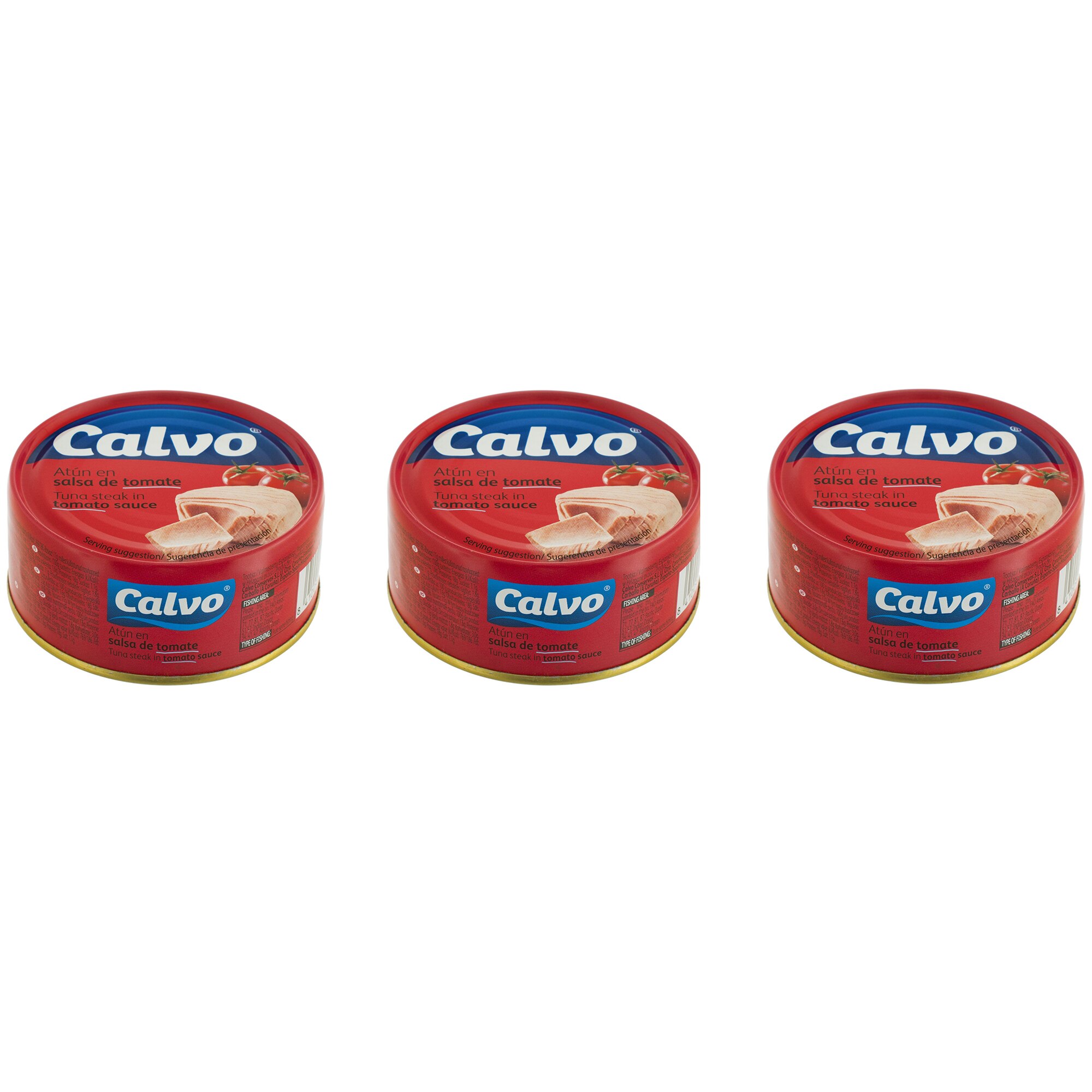 Ton in sos de rosii Calvo, 3x80g