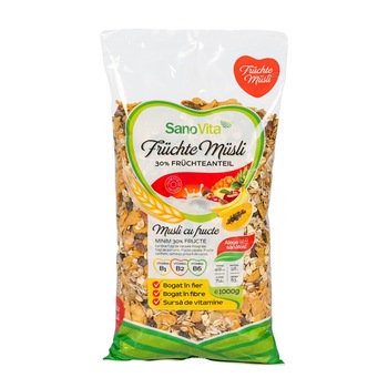 Musli cu fructe Sano Vita, 1kg Musli cu fructe Sano Vita, 1kg