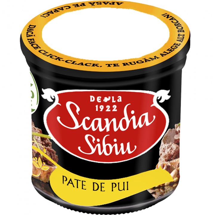 Pate de pui Scandia Sibiu, 140g