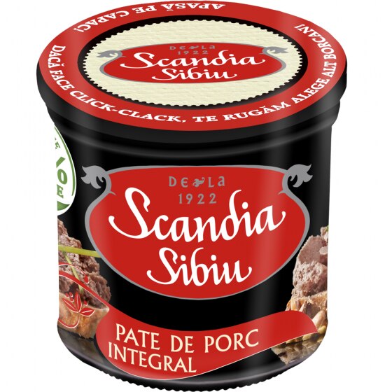 Pate de porc Scandia Sibiu, 140g