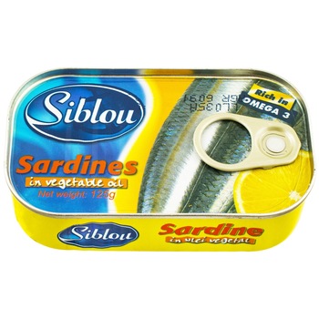 Sardina in ulei SIBLOU, 125G Sardina in ulei SIBLOU, 125G