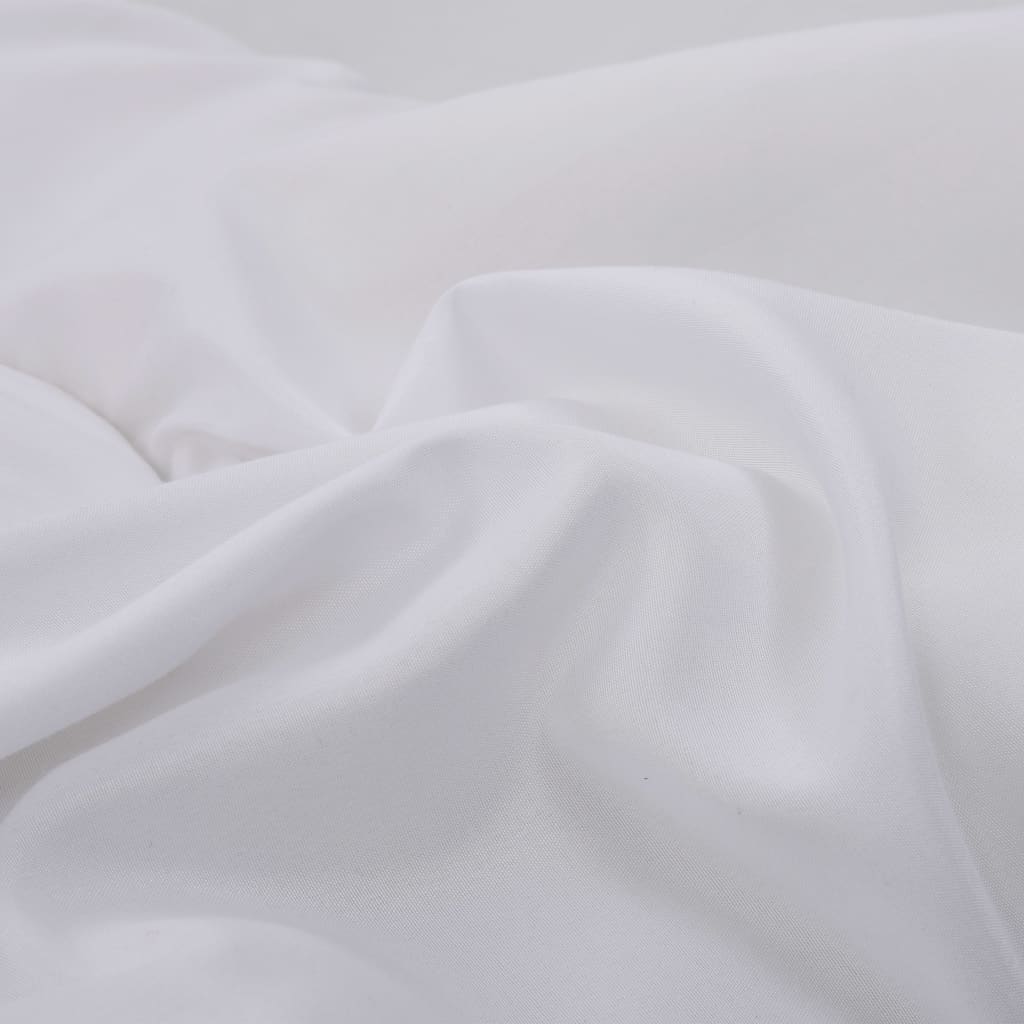 Set pilota 4 anotimpuri cu perna pentru copii, vidaXL, Microfibra, 100x135 cm/40x60 cm, Alb