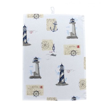 Servet bucatarie Sea Club, decor marin, bumbac, 50x70cm Servet bucatarie Sea Club, decor marin, bumbac, 50x70cm