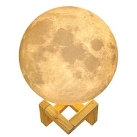 Lampa Luna Moon LED Portabila, Alb Cald si Rece, Intensitate Reglabila, Reincarcabila