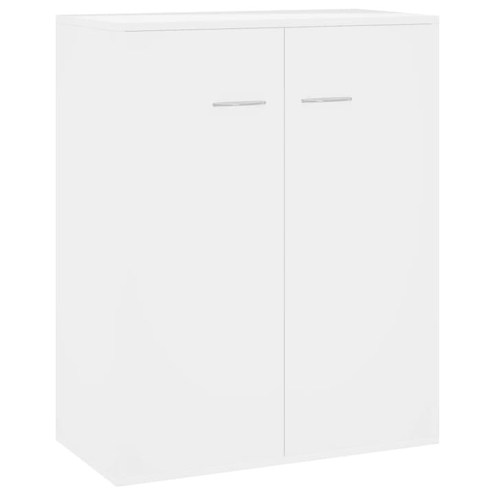 vidaXL magasfényű fehér két ajtós forgácslap tálalószekrény 60 x 30 x 75 cm