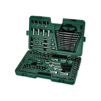 Trusa capete chei tubulare 1/4″, 3/8″, 1/2″, metric si inch, 120 piese - Sata 09014 Trusa capete chei tubulare 1/4″, 3/8″, 1/2″, metric si inch, 120 piese - Sata 09014