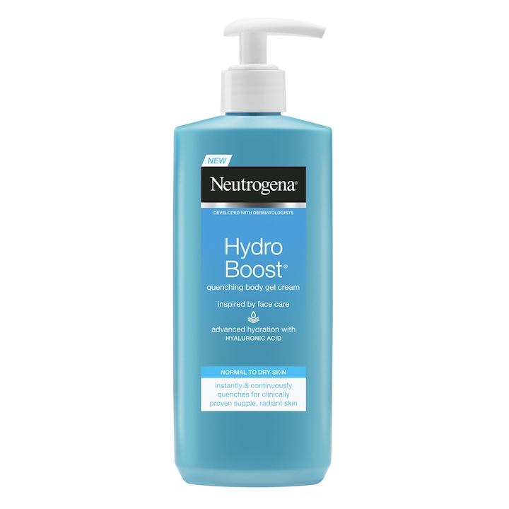 Crema-gel de corp Neutrogena Hydro Boost pentru piele normala si uscata, 250 ml