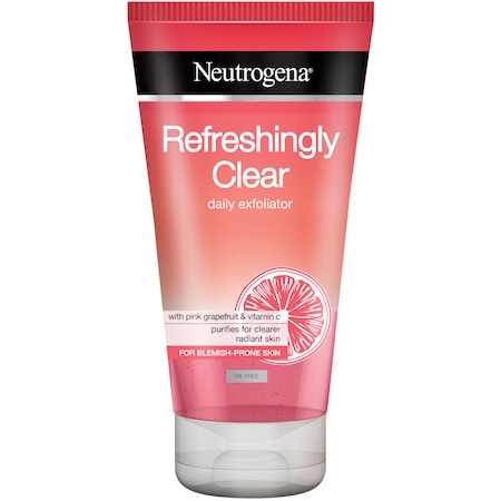 Scrub exfoliant Neutrogena Refreshingly Clear Gel pentru ten cu imperfectiuni, 150 ml