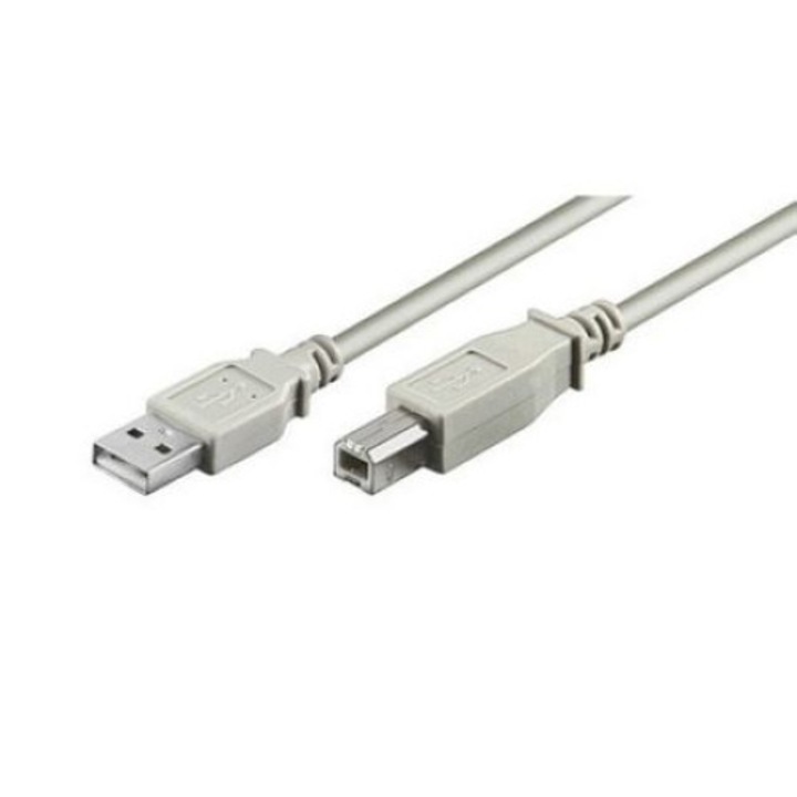 Cablu USB pentru imprimanta , 5 m , alb