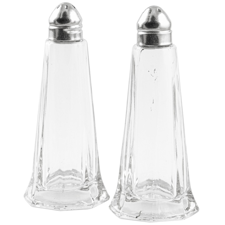 Set solnita si pipernita Excellent Houseware, sticla, Transparent