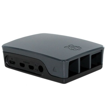 Carcasa oficiala Raspberry Pi 4 Model B Negru/Gri Carcasa oficiala Raspberry Pi 4 Model B Negru/Gri