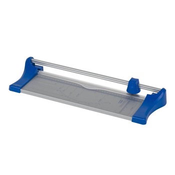Trimmer Rotativ A3 Q-CONNECT, Capacitate 8 Coli, 465x215x90 mm, Lungime Taiere 46 cm, Culoare Gri/Albastru Trimmer Rotativ A3 Q-CONNECT, Capacitate 8 Coli, 465x215x90 mm, Lungime Taiere 46 cm, Culoare Gri/Albastru