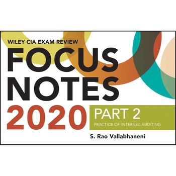 Wiley CIA Exam Review 2020 Focus Notes, Part 2 de S. Rao Vallabhaneni Wiley CIA Exam Review 2020 Focus Notes, Part 2 de S. Rao Vallabhaneni