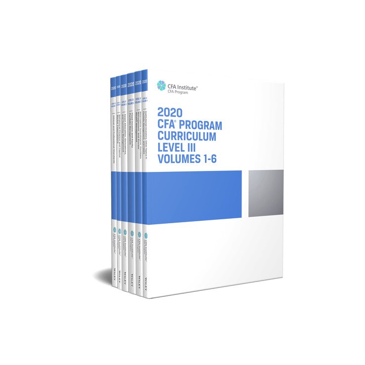 CFA Program Curriculum 2020 Level III, Volumes 1 /-/ 6 de CFA Institute