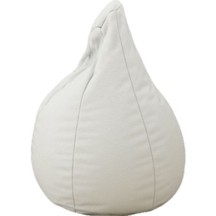 Topcho kis körte, műbőr, fehér (MKIK-S17)