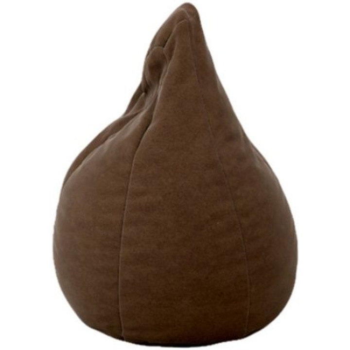 Topcho kis körte, bútor kárpit, sötétbarna (MKMD-AL44)