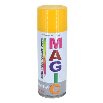 Spray pulverizator vopsea 400ml, culoare Galben persistenta,rezistenta la intemperii,cu uscare rapida si putere mare de acoperire Spray pulverizator vopsea 400ml, culoare Galben persistenta,rezistenta la intemperii,cu uscare rapida si putere mare de acoperire