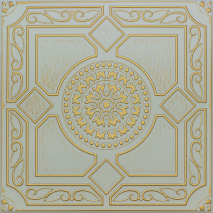 XPS RETRO пано за таван LOGODOM GREY GOLD 32 / злато / 2 м2 пакет