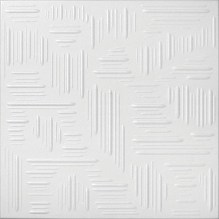 XPS пано за таван LOGODOM 0808 ДЕЛТА / бяло / 2 м2 пакет