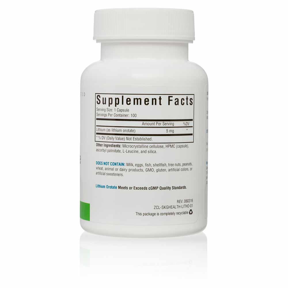 Dietary Supplement SEEKING HEALTH Lithium Orotate (Supports