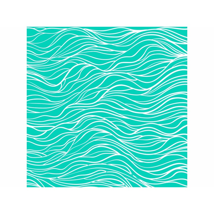 Folie geam autoadeziva Shahid, Folina, turcoaz, rola de 100x100 cm