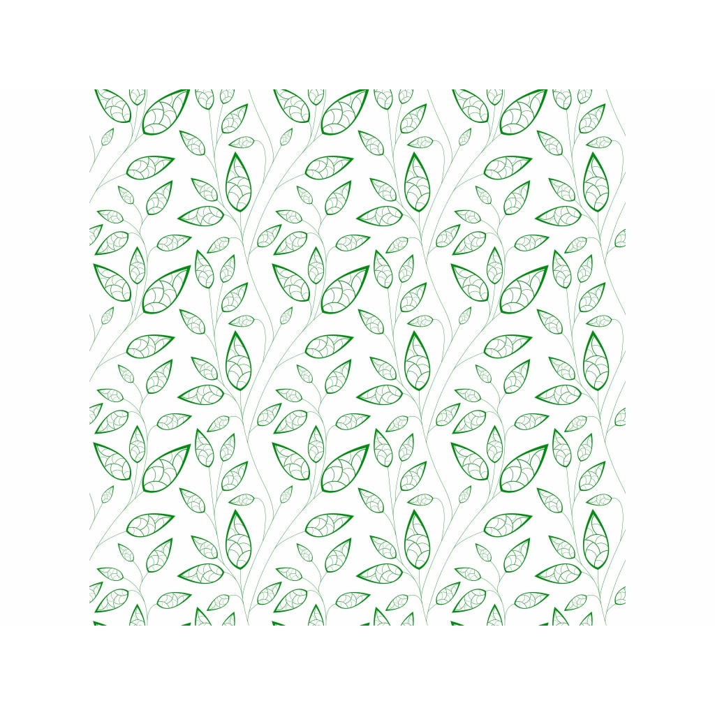 Folie geam autoadeziva Sia, Folina, model frunze verzi, rola de 100x100 cm