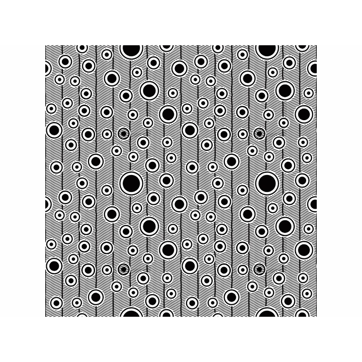 Folie geam autoadeziva Motif, Folina, model geometric negru, rola de 100x100 cm