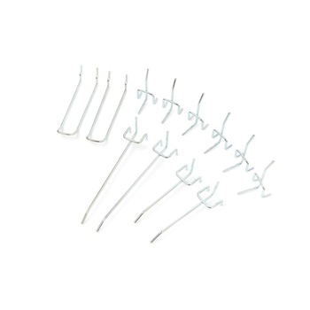 Set cleme suport, HBM, scule pentru panou organizator, 12 piese, 30mm Set cleme suport, HBM, scule pentru panou organizator, 12 piese, 30mm