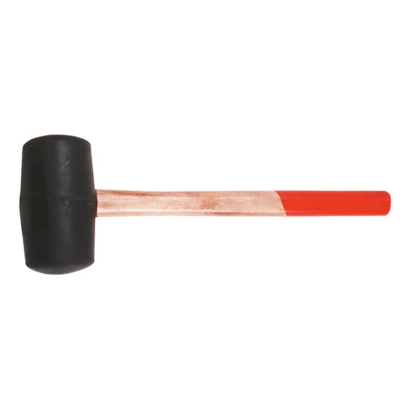 Ciocan cauciuc, 450g, 65mm, maner lemn, Top Tools 02A325