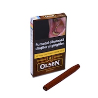 Tigari de foi, cigarillos, Olsen, Brown, 5 buc