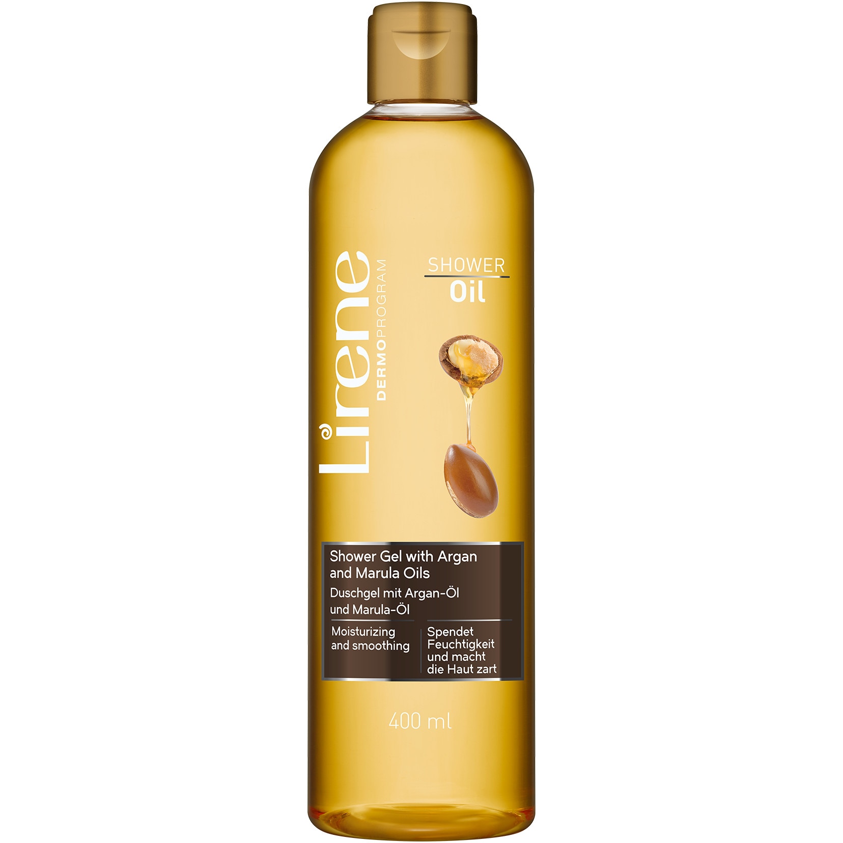 Gel de dus hidratant Lirene cu ulei de Argan si Marula 400ml