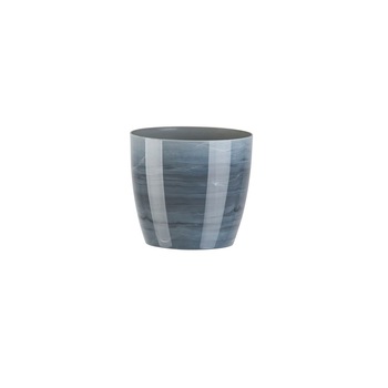 Ghiveci Aga Marmur diametru 14 cm, gri marmorat Ghiveci Aga Marmur diametru 14 cm, gri marmorat