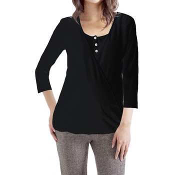 Bluza pentru alaptare/gravide Love2wait, negru, marimea XL Bluza pentru alaptare/gravide Love2wait, negru, marimea XL