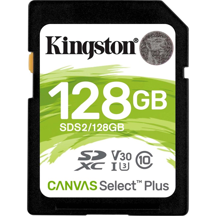 Карта памет Kingston SDXC Canvas Select Plus 100R, 128GB, Class 10, UHS-I