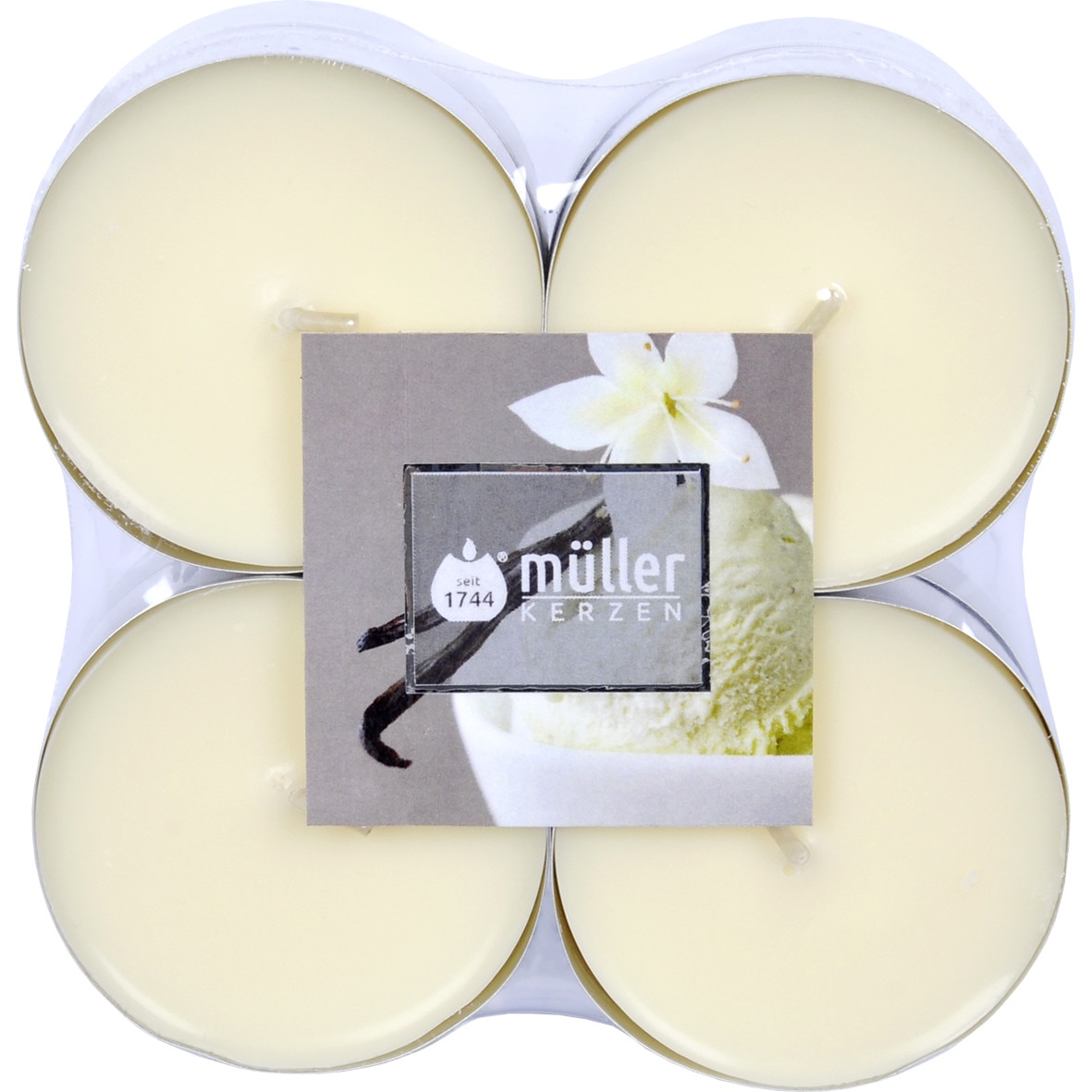 Set 8 buc Lumanari maxipastile parfumate -vanilie