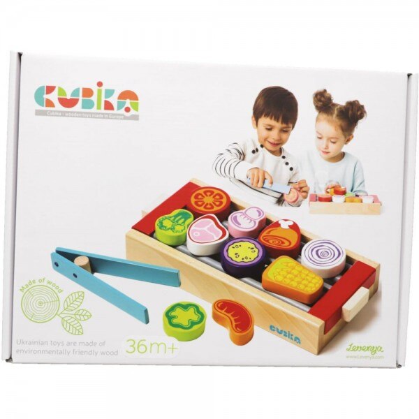 Jucarie Din Lemn, Cubika, SET BARBECUE